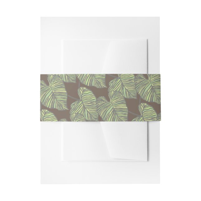 Cintas Para Invitaciones estampado hawaiano (Anverso Ejemplo)