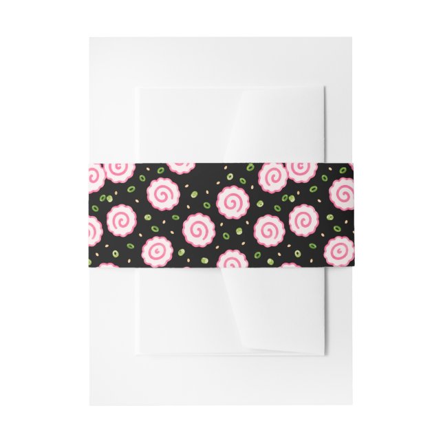 Cintas Para Invitaciones estampado hawaiano (Anverso Ejemplo)