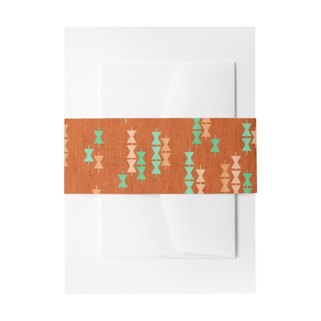 Cintas Para Invitaciones estampado hawaiano (Anverso Ejemplo)