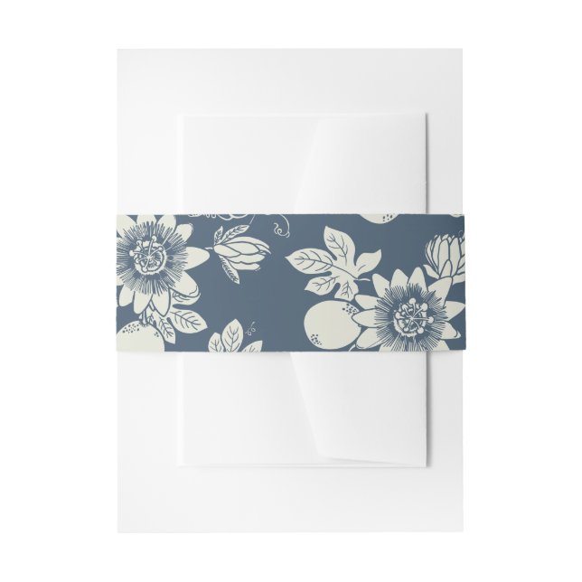 Cintas Para Invitaciones estampado hawaiano (Anverso Ejemplo)