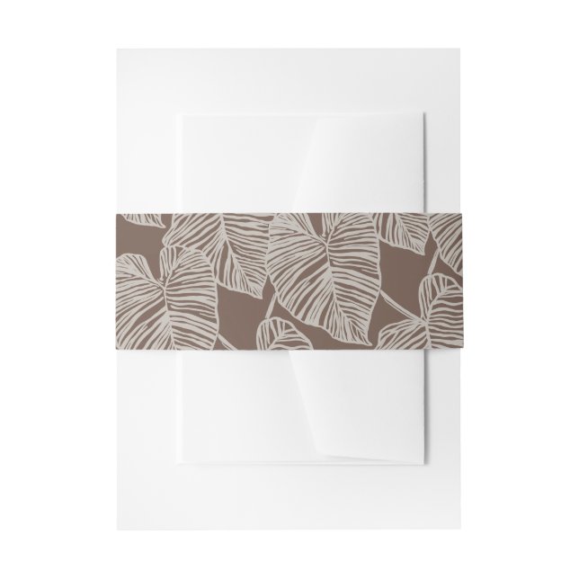 Cintas Para Invitaciones estampado hawaiano (Anverso Ejemplo)