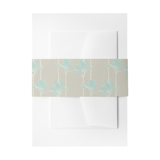 Cintas Para Invitaciones estampado hawaiano (Anverso Ejemplo)