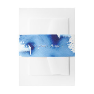 Cintas Para Invitaciones ESTILO moda DE COLOR DE AGUA azul oscuro naby