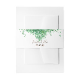 Cintas Para Invitaciones Estilo rústico acuarela boda