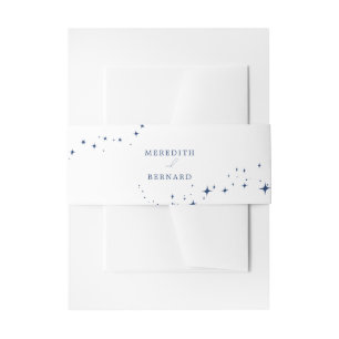 Cintas Para Invitaciones Estrellas de Boda Elegante Celestial