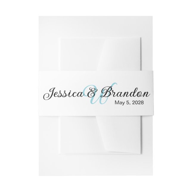 Cintas Para Invitaciones Etiqueta de boda 016 (Anverso Ejemplo)