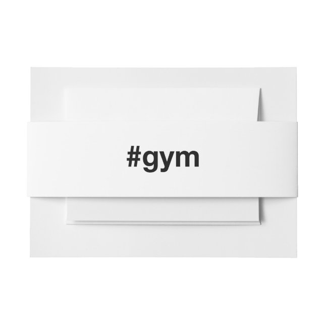 Cintas Para Invitaciones Etiqueta GYM (Anverso Ejemplo)