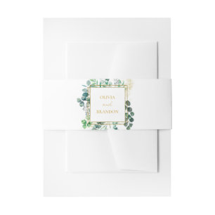 Cintas Para Invitaciones Eucalipto Verde Botánico Hojas Boda