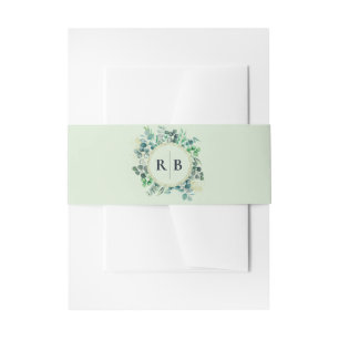 Cintas Para Invitaciones Eucalipto Verde Botánico Hojas Boda