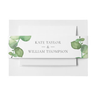 Cintas Para Invitaciones Eucalyptus Boho Greenery Boda Floral