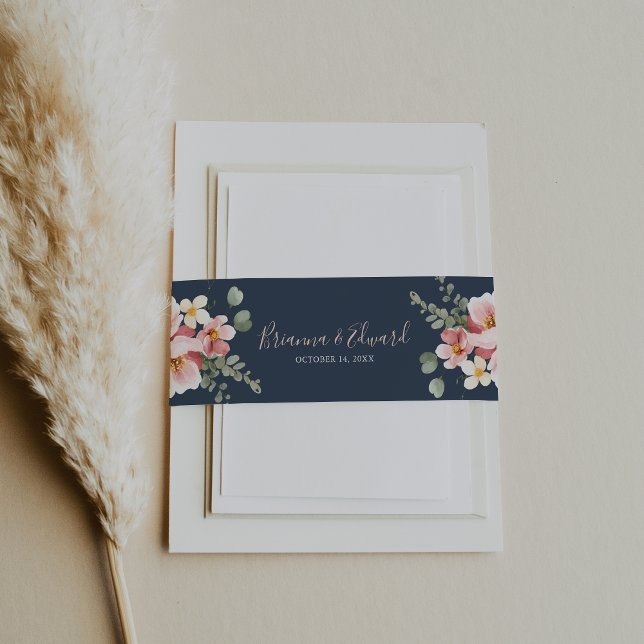 Cintas Para Invitaciones Eucalyptus Garden Rosa Boda Floral (Subido por el creador)