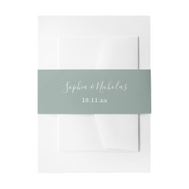 Cintas Para Invitaciones Eucalyptus Green | BODA