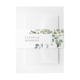 Cintas Para Invitaciones Eucalyptus Greenery Duo 3