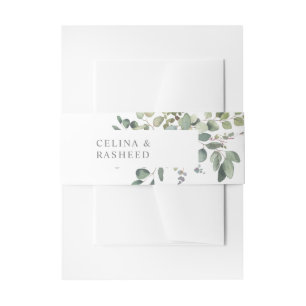 Cintas Para Invitaciones Eucalyptus Greenery Duo 3