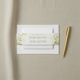 Cintas Para Invitaciones Eucalyptus Greenery Elegante boda Botánico