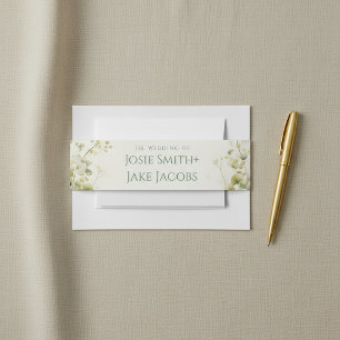 Cintas Para Invitaciones Eucalyptus Greenery Elegante boda Botánico
