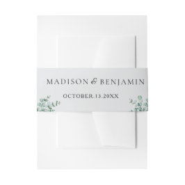 Cintas Para Invitaciones eucalyptus greenery wedding