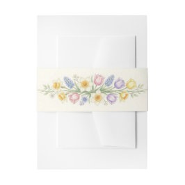 Cintas Para Invitaciones Faja Floral Despertar de Primavera