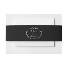 Cintas Para Invitaciones Faja para Invitación de Boda Clásica