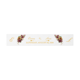 Cintas Para Invitaciones Faja para Invitación de Boda con Girasoles de Colo