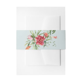 Cintas Para Invitaciones Faja para Invitación de Boda Tropical Elegance