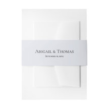 Faja para Invitación de Montaña Azul Rústica