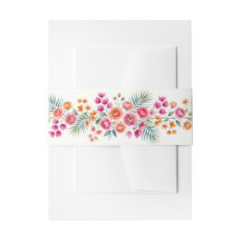 Cintas Para Invitaciones Faja ventral de buganvilla en flor