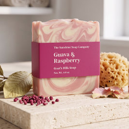 Cintas Para Invitaciones Faja ventral de jabón rosa caliente moderna
