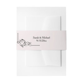 Cintas Para Invitaciones Faja ventral de marco floral