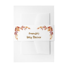 Cintas Para Invitaciones Fall boho Rustic Baby Shower