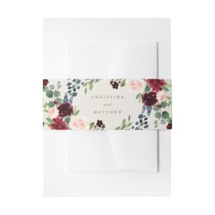 Cintas Para Invitaciones Fall Elegance Boda Bellyband