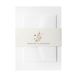 Cintas Para Invitaciones Fall Wildflower Garden Floral Boho Moda boda