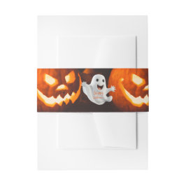 Cintas Para Invitaciones Fantasma Lindo y Espeluznante de Halloween