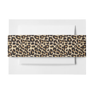 Cintas Para Invitaciones Faux Leopard Fur Patrón De Piel Falsa