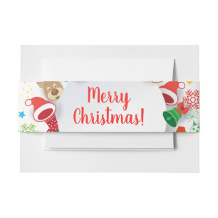 Cintas Para Invitaciones ¡Feliz Navidad! Decoración de Año Nuevo XMAS
