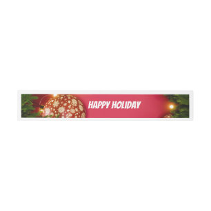 Cintas Para Invitaciones ¡Feliz Navidad y Feliz Año Nuevo! Tarjeta
