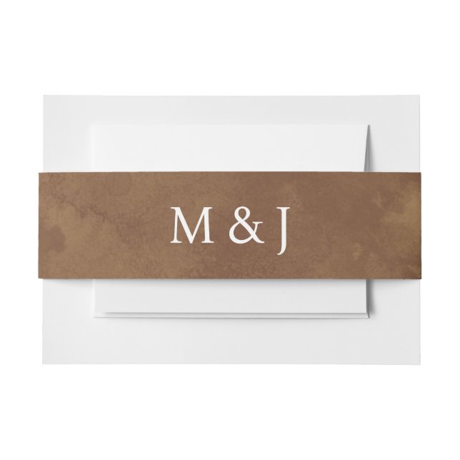 Cintas Para Invitaciones Fern salvaje de acuarela rusa (Anverso Ejemplo)