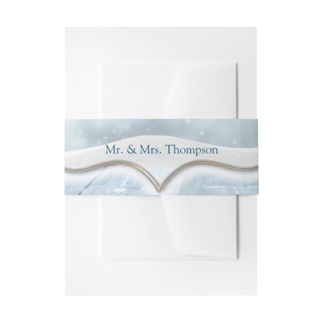 Cintas Para Invitaciones Festividad de invierno (Anverso Ejemplo)