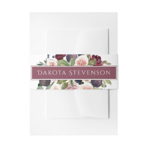 Cintas Para Invitaciones Fibras en Blogueo   Moody Watercolor Floral Person