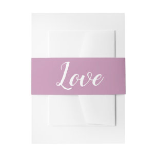 Cintas Para Invitaciones Fiesta de Boda Amor Púrpura
