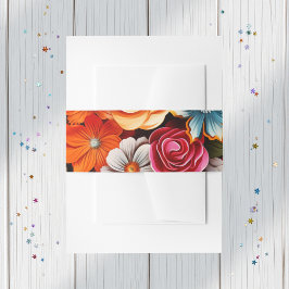 Cintas Para Invitaciones Fiesta Floral