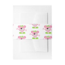 Cintas Para Invitaciones Fiesta temática de la Pequeña Niña Monstrua