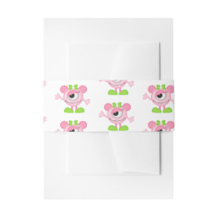 Cintas Para Invitaciones Fiesta temática de la Pequeña Niña Monstrua