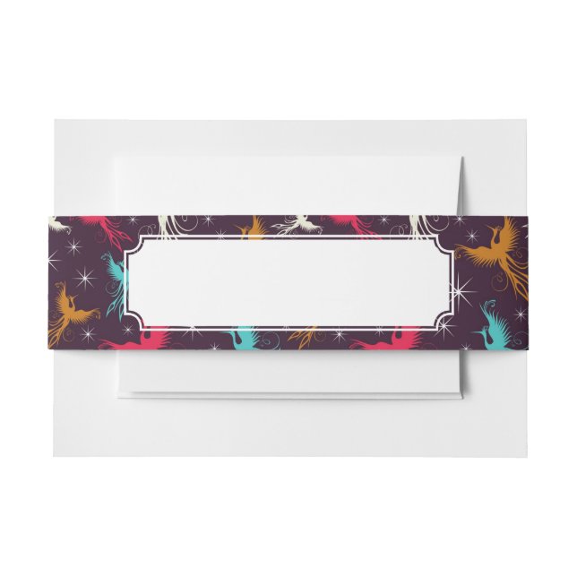 Cintas Para Invitaciones Figura modelo de los pájaros de Phoenix (Anverso Ejemplo)