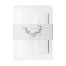 Cintas Para Invitaciones Fine Art Minimalist Botanical Wedding