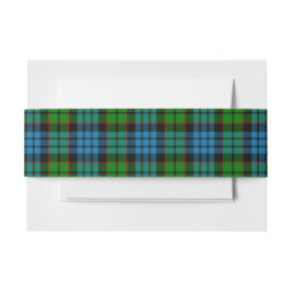 Cintas Para Invitaciones Fletcher Scottish Tartan Belly Band