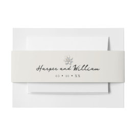 Cintas Para Invitaciones flor de invierno invitación a la boda blanca
