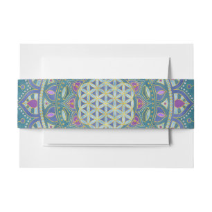 Cintas Para Invitaciones Flor de la Vida - Mandala Estilo India 1