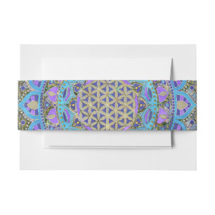 Cintas Para Invitaciones Flor de la Vida - Mandala Estilo India 2