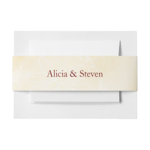 Cintas Para Invitaciones Flor de magnolia etérea, Boda